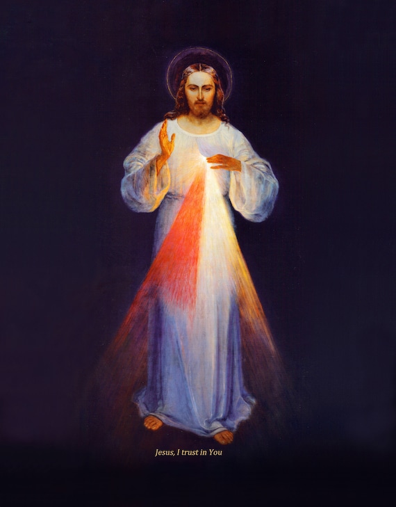 Quadro Gesù Misericordioso Holyart Legno Quadretto Gesù Misericordioso