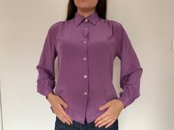 Vintage 1970s silk blouse
