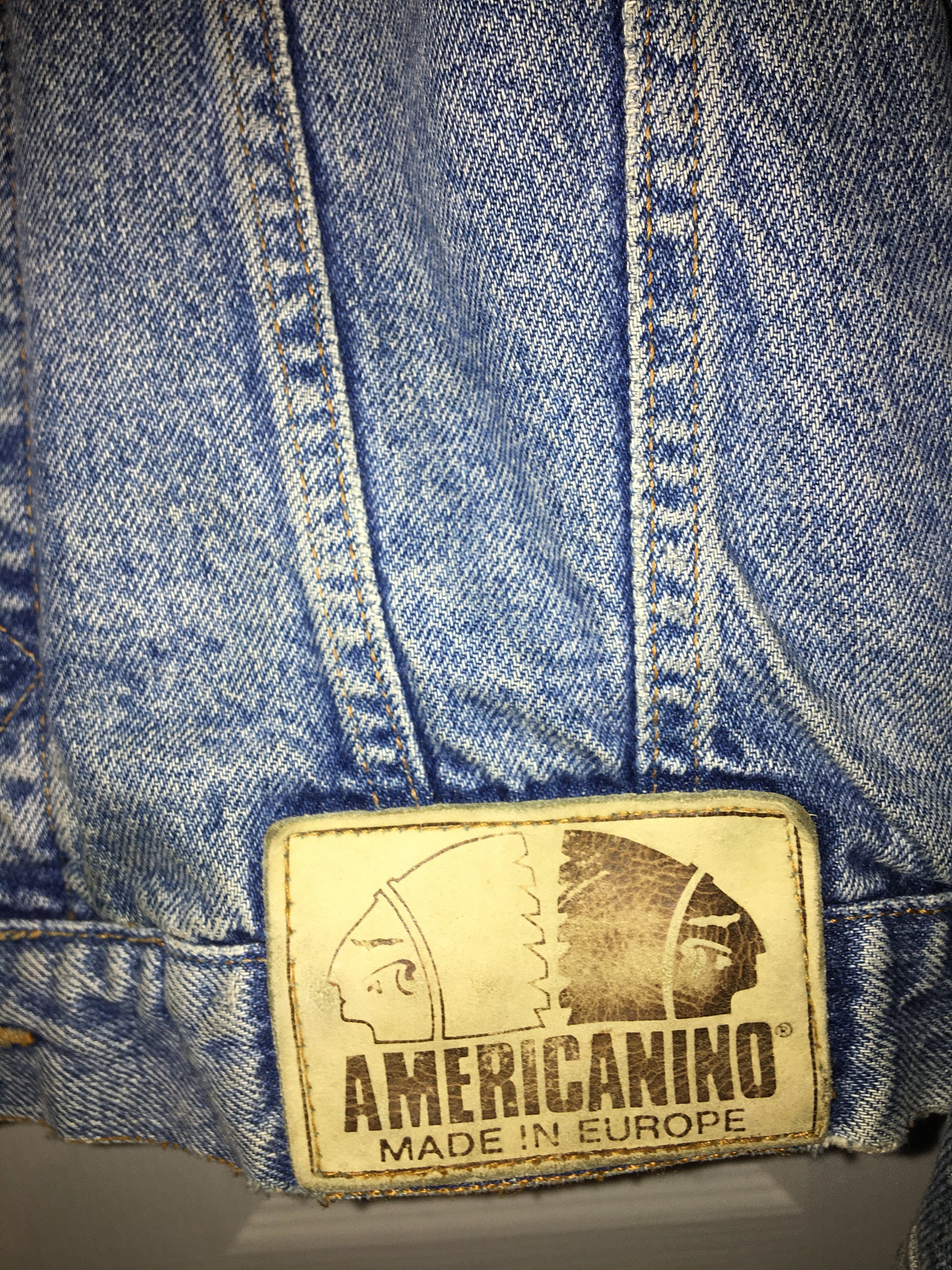 ADESIVO STICKER VINTAGE AUTOCOLLANT AUFKLEBER AMERICANINO JEANS