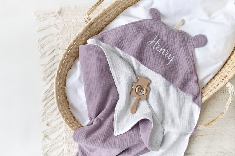 hooded baby towel for girl, Personalized Baby Hooded Towel, Baby Towel with Name, Baby Personalized Gift, Monogrammed Hooded Baby Towel image 9