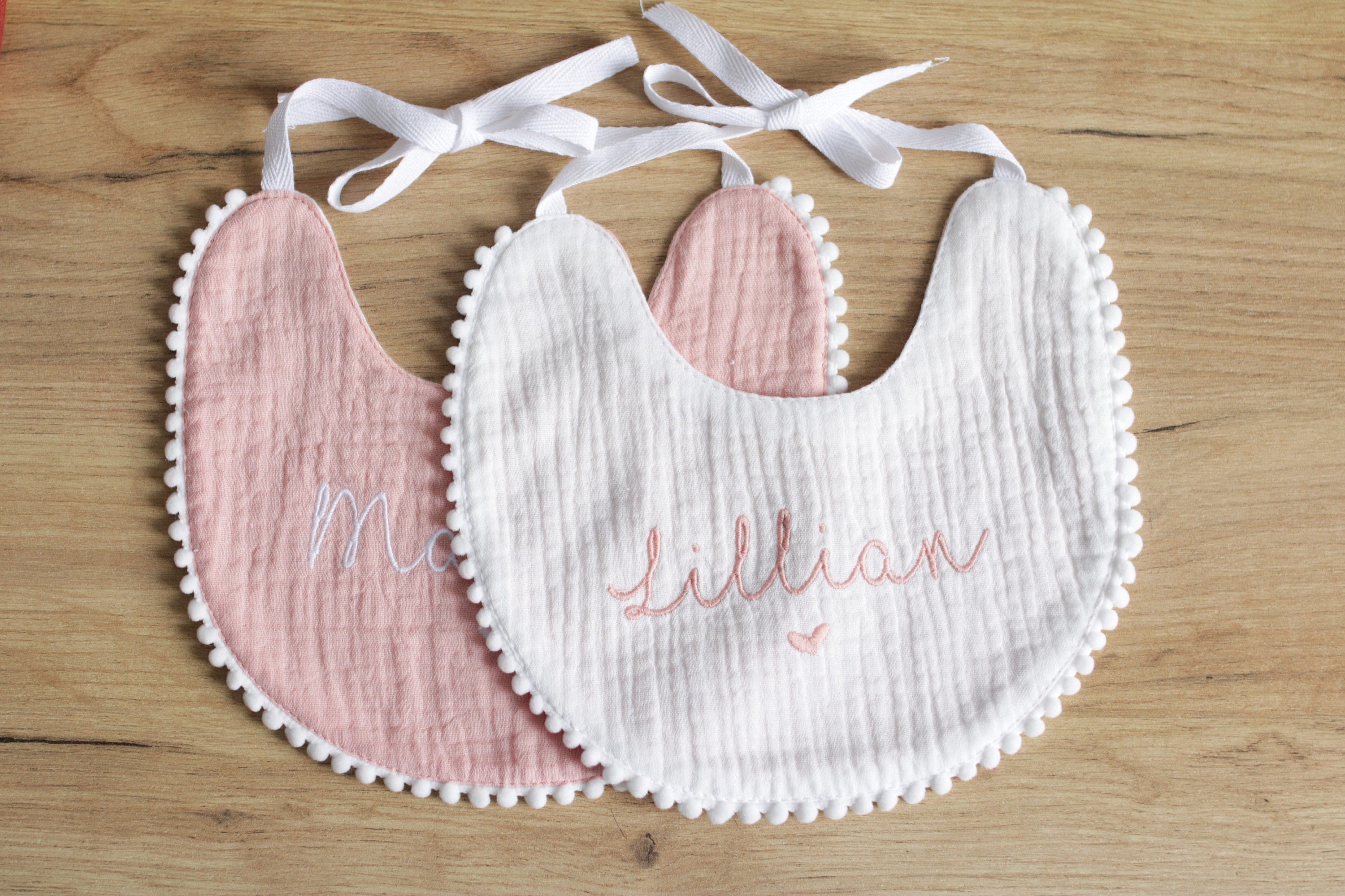 Embroidered bib deals