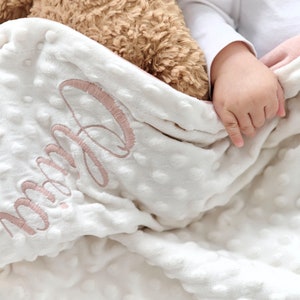Personalized Toddler Blanket with Name - Custom Baby Blanket, Soft Stroller Blanket, Baby Shower Gift