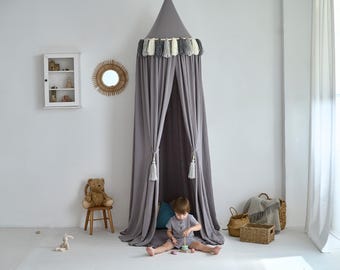 Crib canopy, Muslin canopy, Baby crib canopy, Nursery cot canopy, Canopy for house bed, Kids canopy, Montessori bed canopy, Toddler canopy