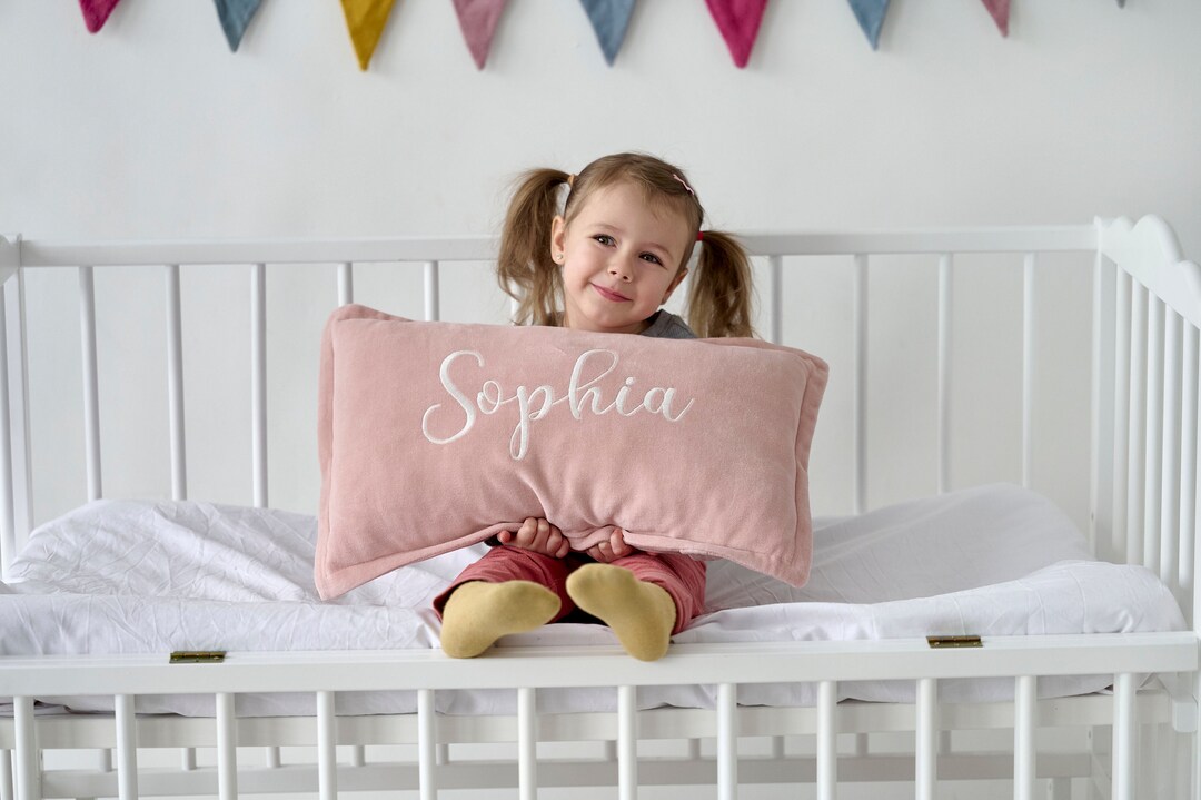 Personalised Pillow Case Girl, Velour Custom Name Pillowcase
