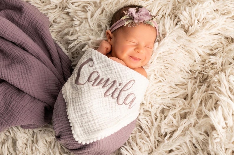 Personalised Baby Blanket Personalised Baby Blanket Girl Etsy