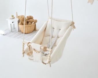 Baby Swing, Schaukel Balançoire, Toddler swing, First Birthday Baby Gift, Gift For Baby, Wood Swing, Swing for Baby, Growing Toddler