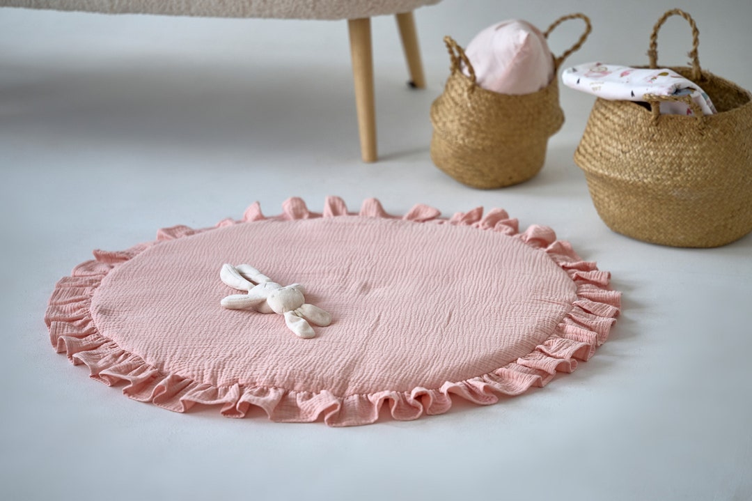 Play Mat, Baby Play Mat, Baby Rug, Round Baby Mat, Nursery Floor Mat