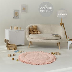 Baby Spielmatte, Baby Geschenke, Geraffte Baby Aktivitätsmatte Spielmatte, Baby Teppich, Runde Baby Matte, Kinderzimmer Bodenmatte, Waschbarer Baby Spiel Teppich