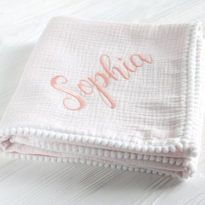 Stroller blanket, baby blanket personalised, baby blanket with name, baby soft blanket, Stroller blanket personalised, baby muslin blanket image 5