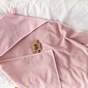 Monogrammed Hooded Baby Towel, Hooded Baby Towel With Ears, Personalized Hooded Baby Towel, Baby Gift, Baby Bath Towel Toddler Hooded Towel image 10