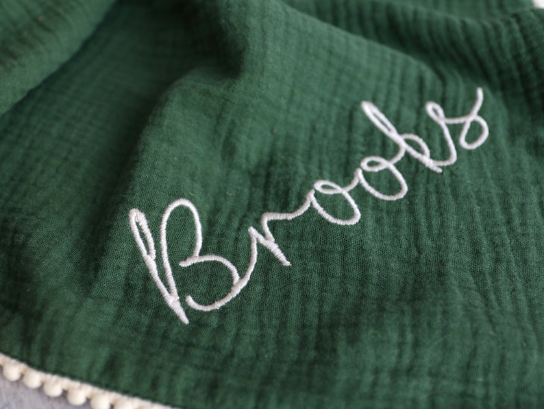 Muslin cloth with name | (Organic) cotton | Birth blanket | Summer blanket | Personalized baby blanket | Cuddly blanket | Personalized gift image 7