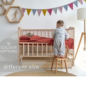 toddler bedding, baby bedding set, toddler bedding boys, Duvet Cover and Pillowcase, Sustainable Bedding for Toddlers and Babies
