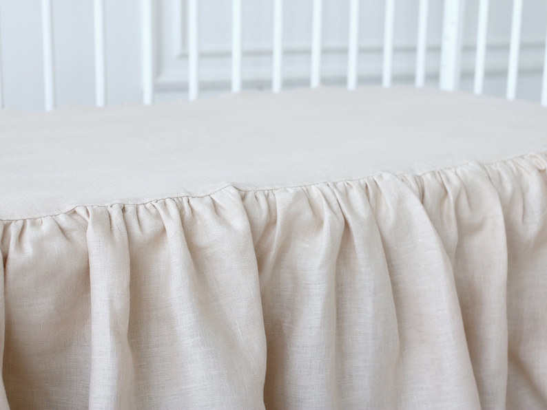 Yellow Crib Bed Skirt Cot Bed Skirt Ruffled Crib Skirt Crib - Etsy