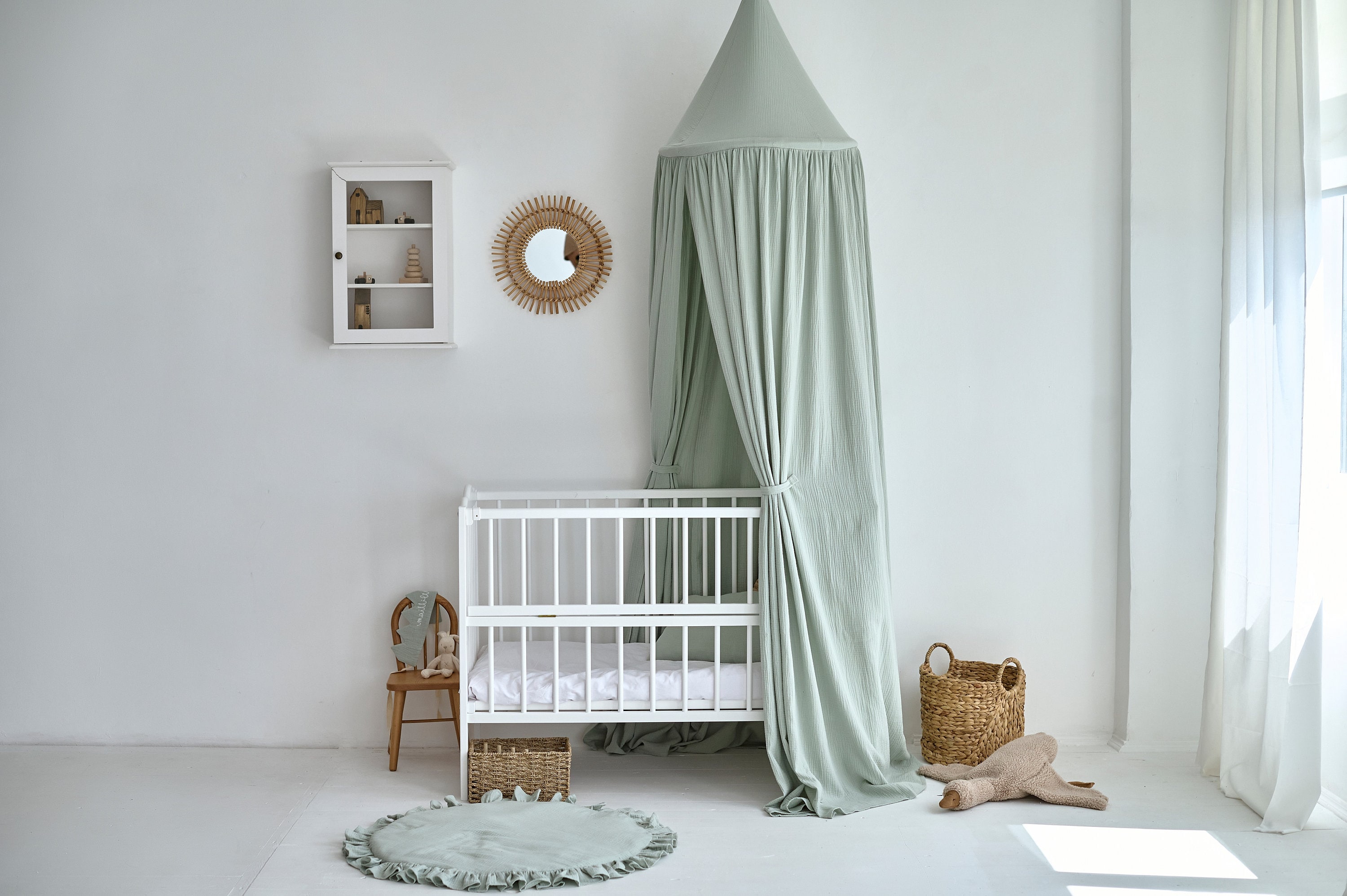Kids Bed Canopy Canopy Sage Green Hanging Canopy Reading Nook
