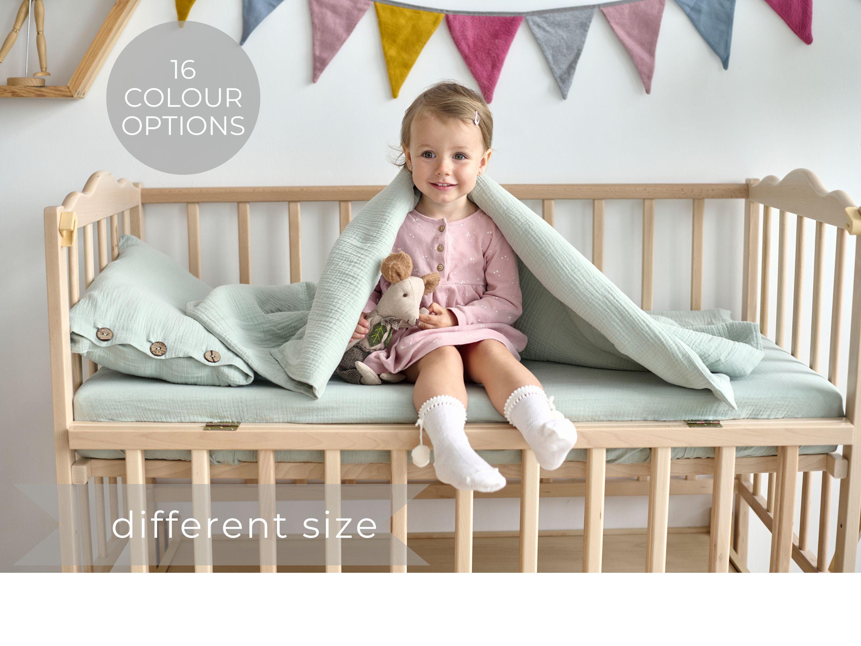 Organic Toddler Bedding, Organic Muslin Kids Bedding, Baby Bedding Set ...