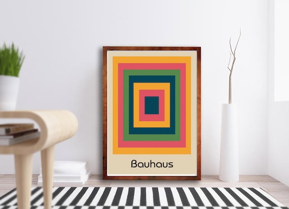 Bauhaus Art Exhibition Blocks Print - Modern Art - Home Wall Decor - Bauhaus Wall Decor - Gifts for Him / Her - Trending Wall Art