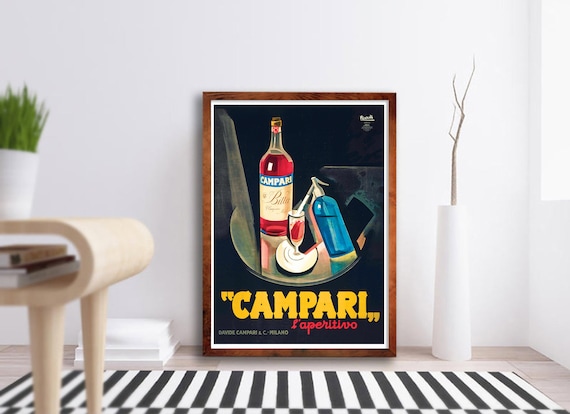 Buy Campari L'aperitivo Vintage Poster Print Advertising Campari