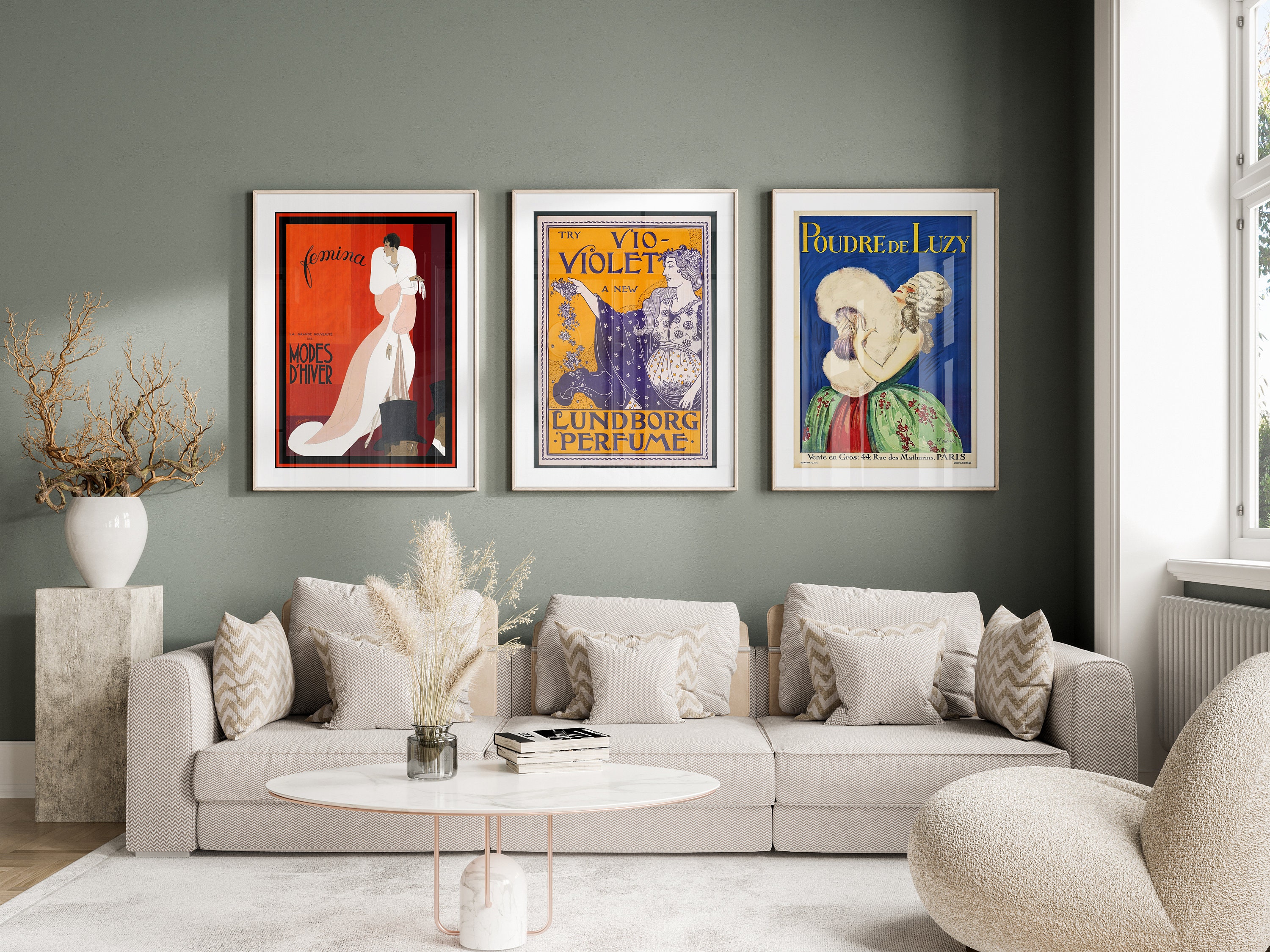 Set of 3 Prints - Gallery Wall Set - Designer Posters - Set of 3