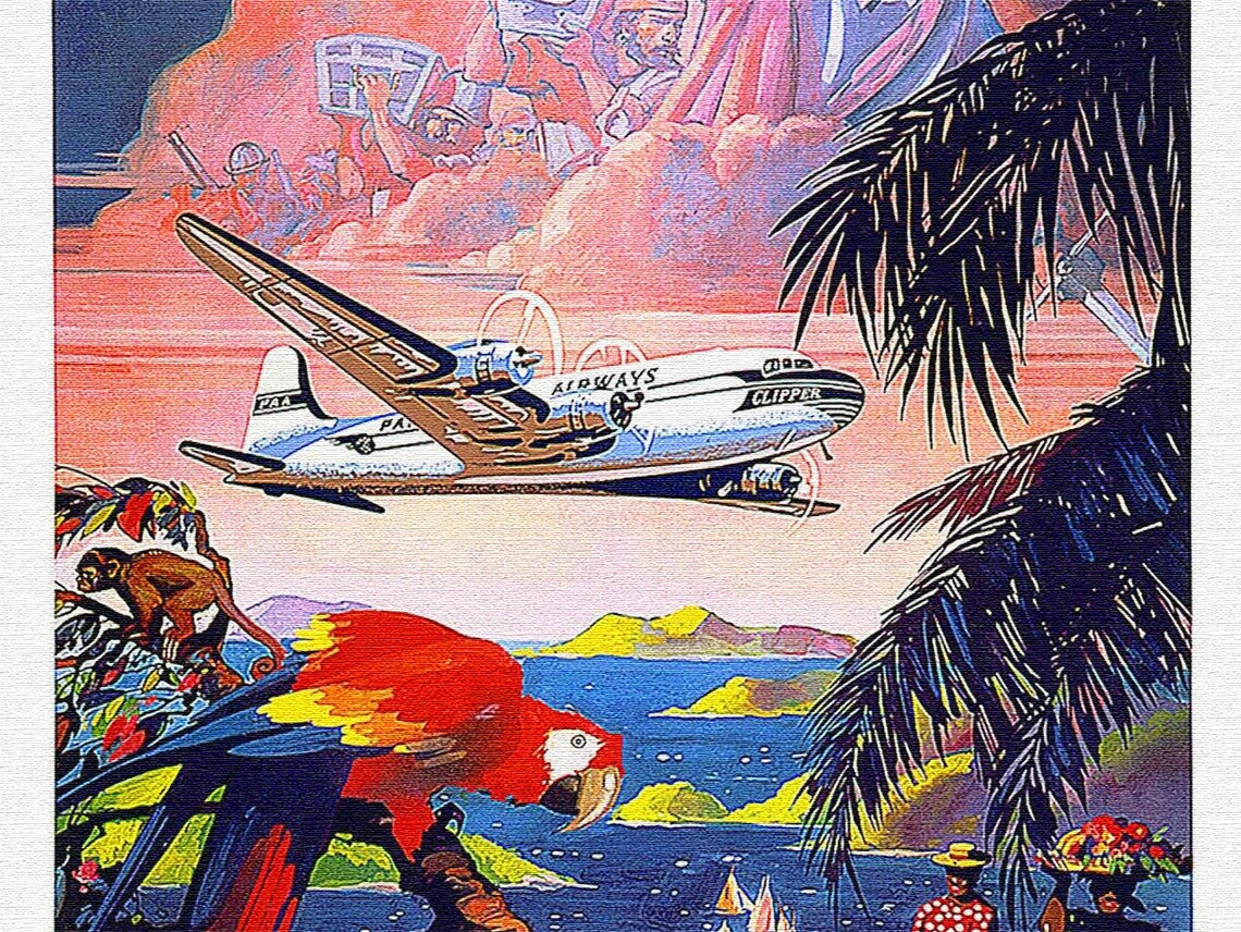 Caribbean Vintage Poster Caribbean Travel Poster Caribbean Etsy UK