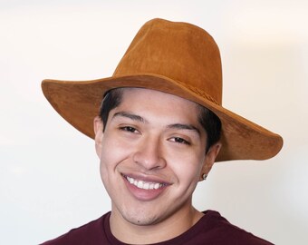 Caramel Brown Fedora Hat