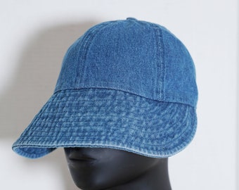 Blauer Vintage Porto Denim gewaschener Baumwolleimer-Hut für Mann-Frauen-Sommer-Fischer-Hut-Sonnenhut