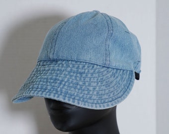 Gewaschener Denim-Eimer-Hut für Herren und Damen, gewaschen, verstaubar, Sommer, Strand, Sonnenhüte, Herren-Damen-Eimerhut für Reisen, breiter Rand