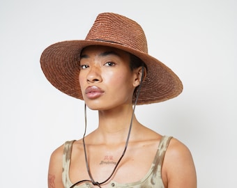The Vista Chocolate Straw Hat