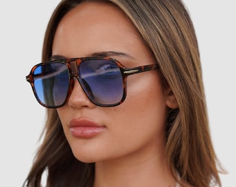 Tortuga - Gafas de sol para el conductor con estado de ánimo azul