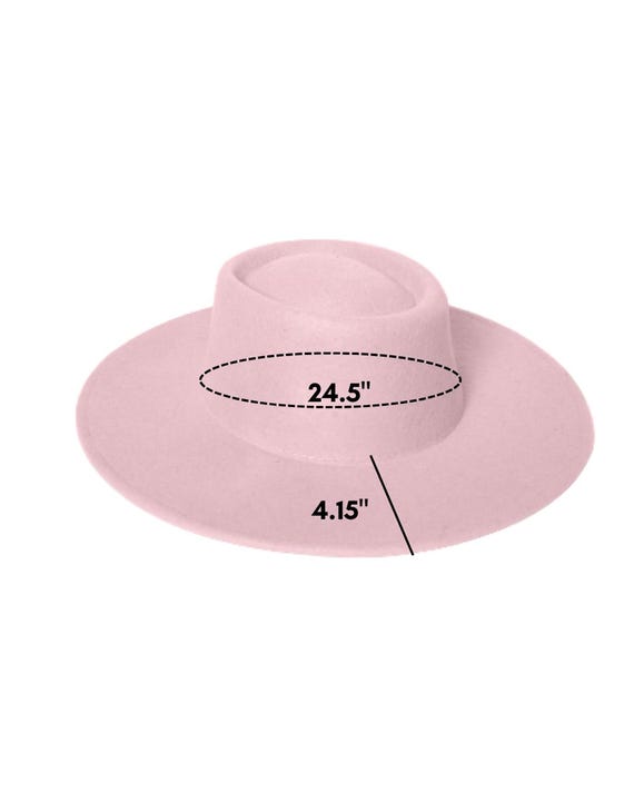 Pink Large Wide Brim Fedora Hat The Enigma | Dusty Pink Wide Brim Fedora – Agnoulita Hats main image 3