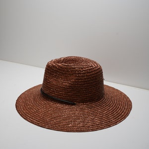 The Vista Chocolate Straw Hat image 2