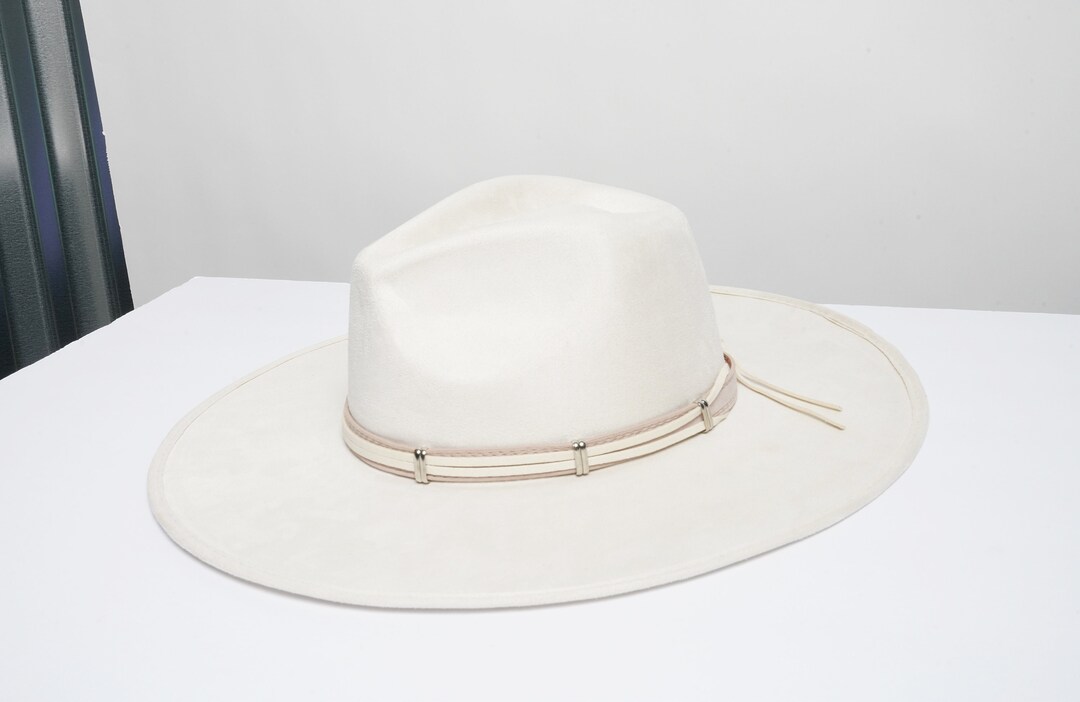 White Fedora Hat With Red Band, Fedora for Men, Fedora for Women