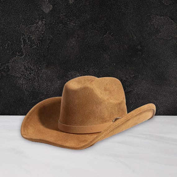 thumbnail image 2 of UDIYO Women Men Felt Wide Brim Western Cowboy Hats Belt Buckle Panama 2 of 11