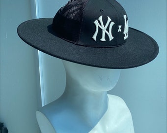 Unisex Hybrid Baseball Cap Fedora NY X LA - Polyester Brim
