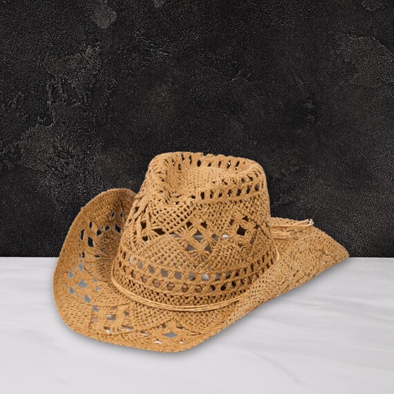 Western Sun Straw Braided Cowboy Hat – Lightweight Summer  display picture 3