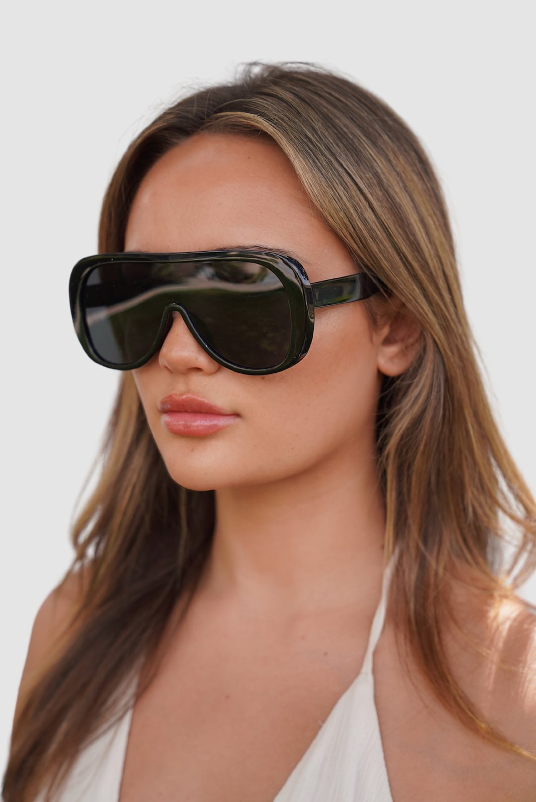 Luxe Racer Oversized Black Sunglasses - Etsy
