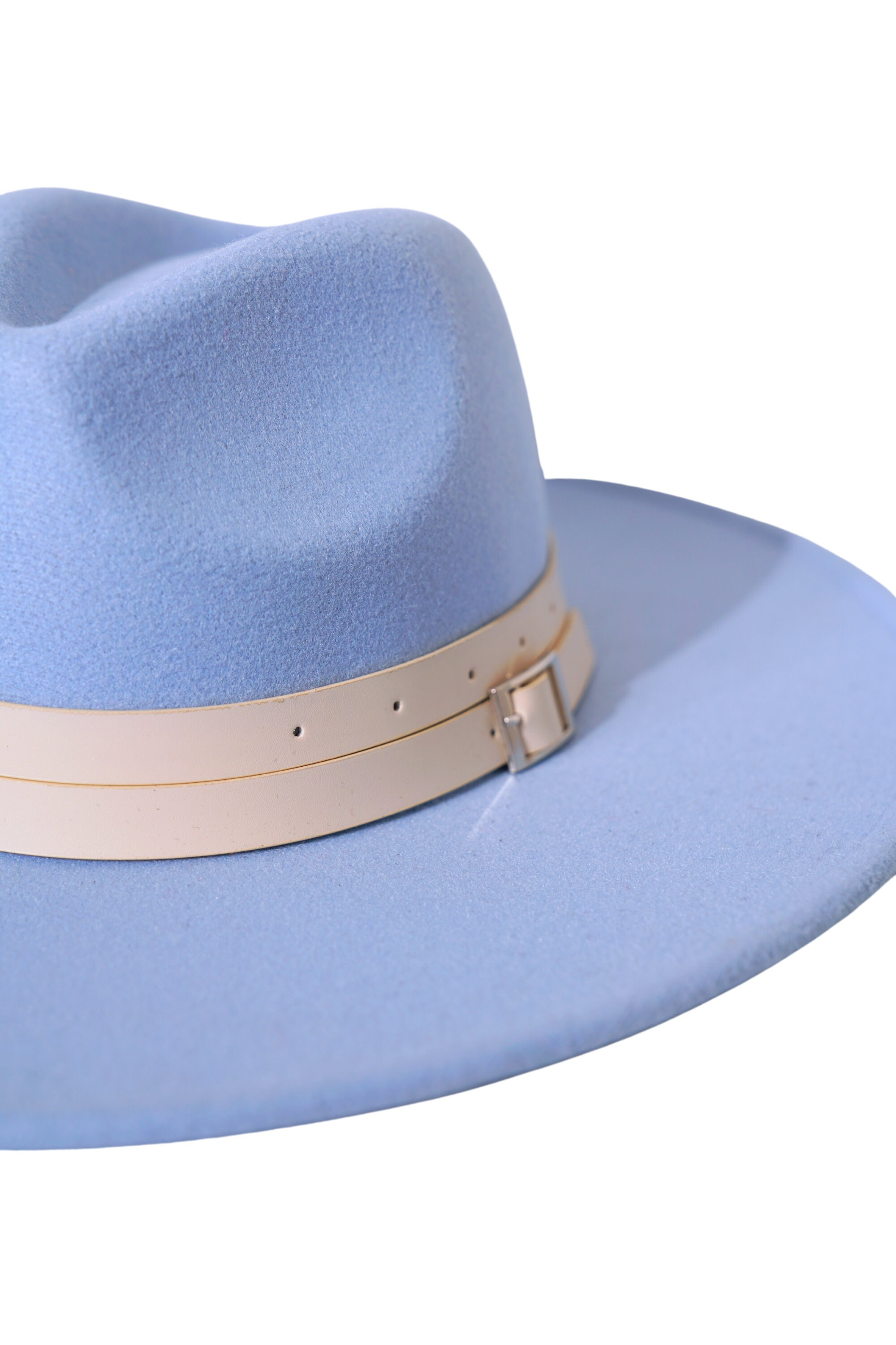 Fedora Panama Turquiose Wide Brim Belted Blue Straw Hat Blue Band Western Straw Hat by Lierys --> Lierys.com | High  main image 2