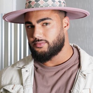 De roze Beverly Widebrim Fedora afbeelding 3