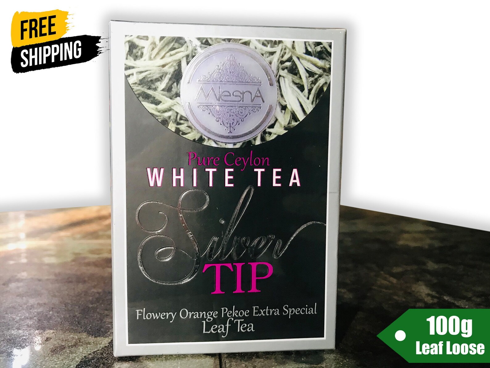 Ceylon White Tea Silver Tip Mlesna Pure Leaf Loose Tea 100g Etsy