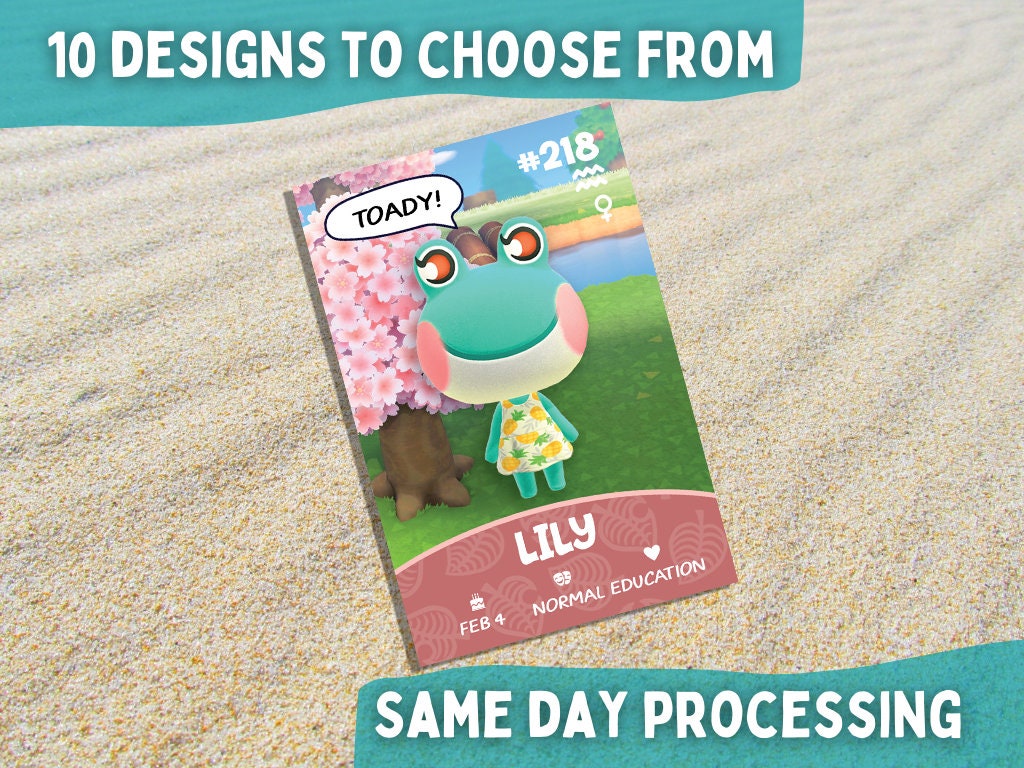 Lily Animal Crossing Amiibo Card Custom Designs ACNH NFC Etsy