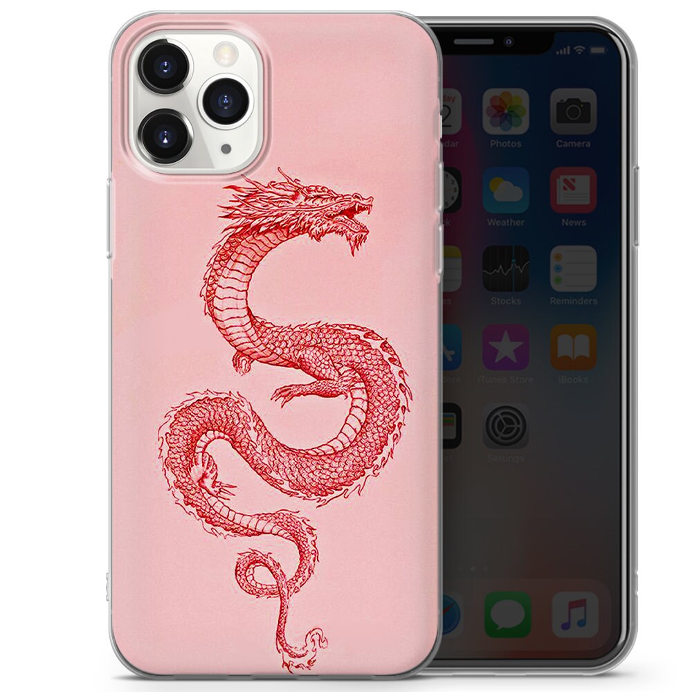 Japanese Dragon Phone Case, Flying Dragon iPhone Case for iPhone 13, 12