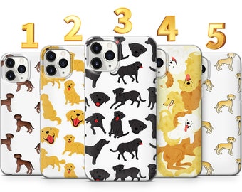 Labrador Retriever Handyhülle, Hund Handyhülle für Iphone 13, 12, 11, XR, 7+, 8+, Samsung A12, A51, A52, A72, Galaxy S22, S21, S20, S10, S9