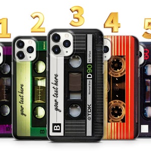 Retro Cassette phone case, Vintage Tape iphone case for Iphone 14,13,12,11,XR,X,XS,7+,8+, Samsung A12,A51,A72, Galaxy S23,S22,S21,S20,S10,FE