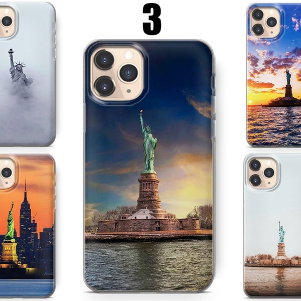 Coque de téléphone Statue de la Liberté, coque iphone New York pour Iphone 14,13,12,11,XR,X,XS,7+,8+, Samsung A12,A51,A52,A72, Galaxy S22,S21,S20,S10, FE