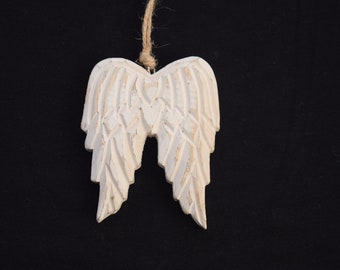 Small Resin Angel Double Wing Hanging Decoration
