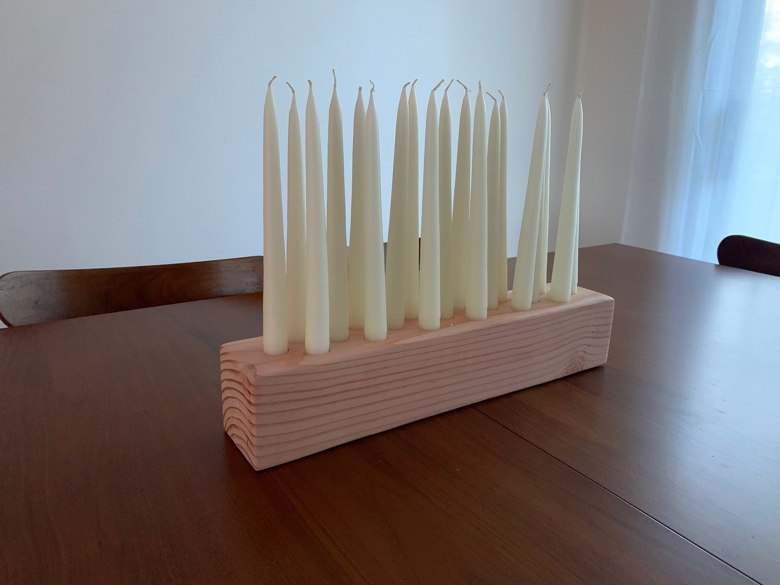 Base de madera para velas cónicas / soporte de vela cónica Etsy