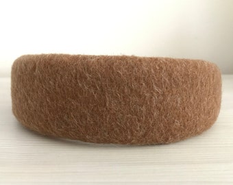 Soft and Cozy Wool Headband in Brown, Caramel, and Beige - No More Headaches