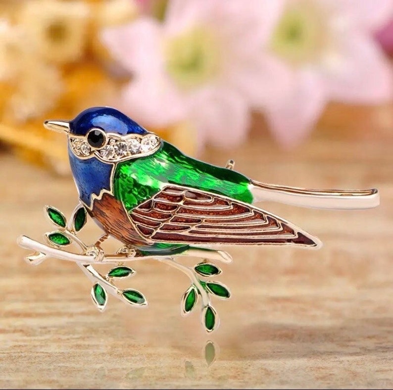 MIXIA Eagle Rhinestone Brooch Pin - Fashion Animal Jewelry For Women & Men, Alloy & Crystal, Gold/Silver - View #4