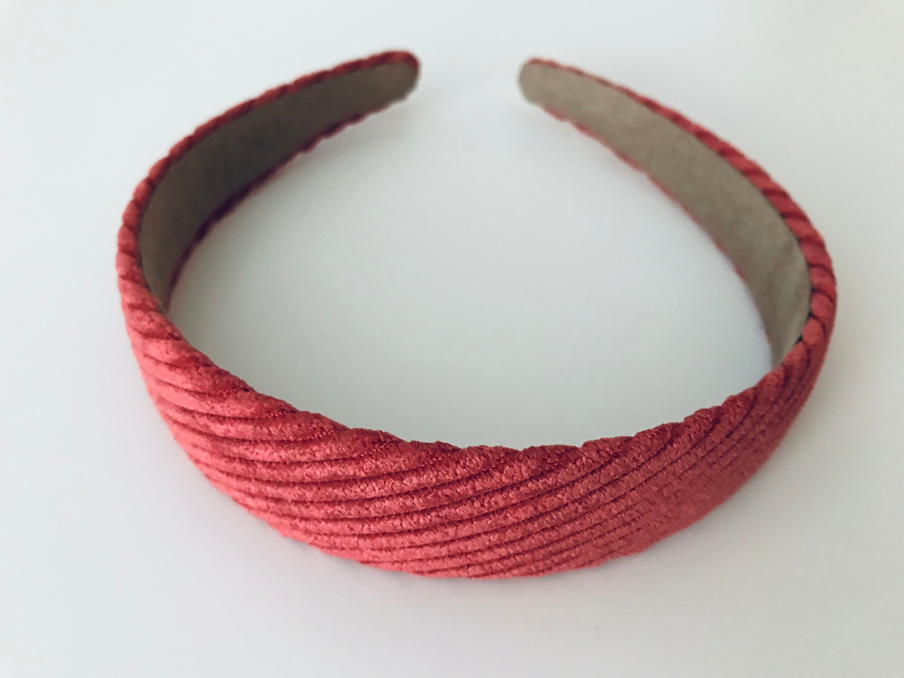 Red Velvet Headband Red Padded Velvet Headband Women Headband Etsy UK