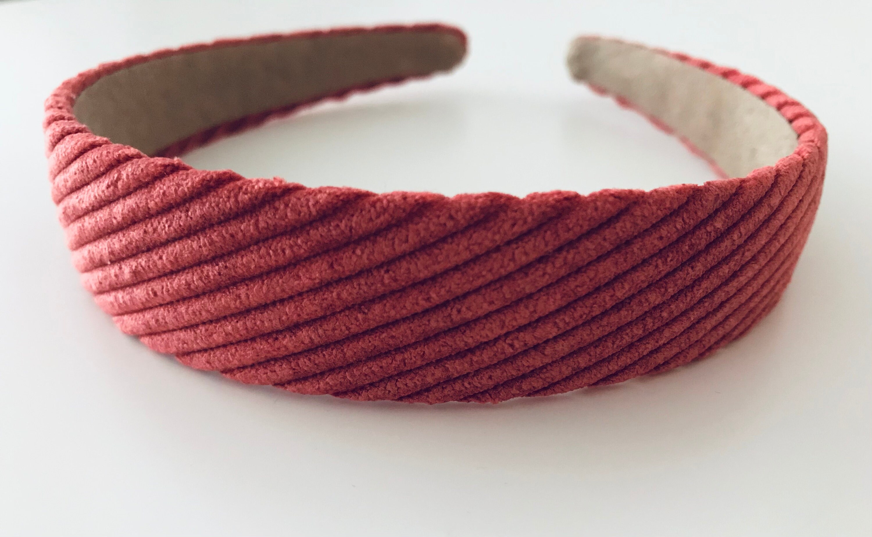 Red Velvet Headband Red Padded Velvet Headband Women Headband Etsy UK