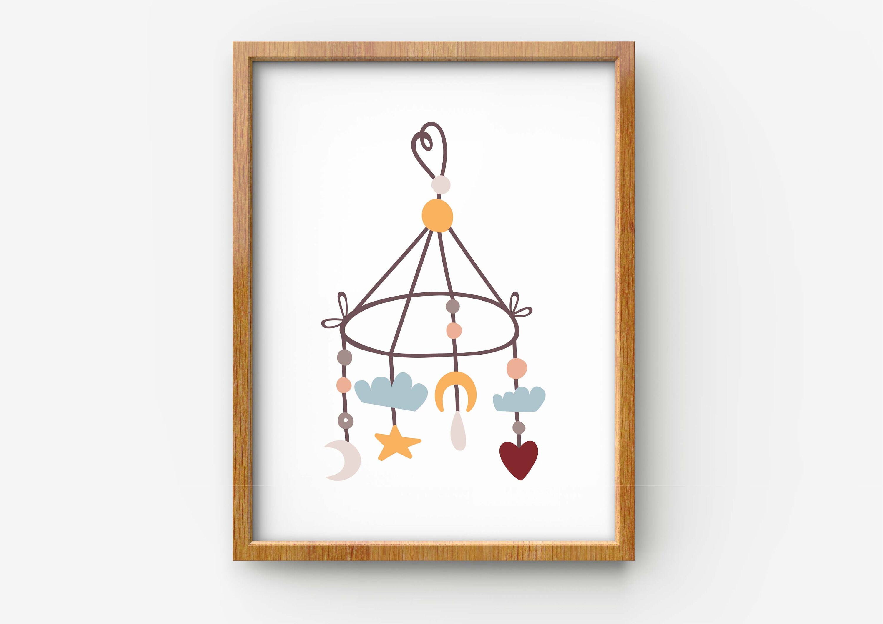 PASTEL NURSERY PRINT . natural decor . digital download . Etsy